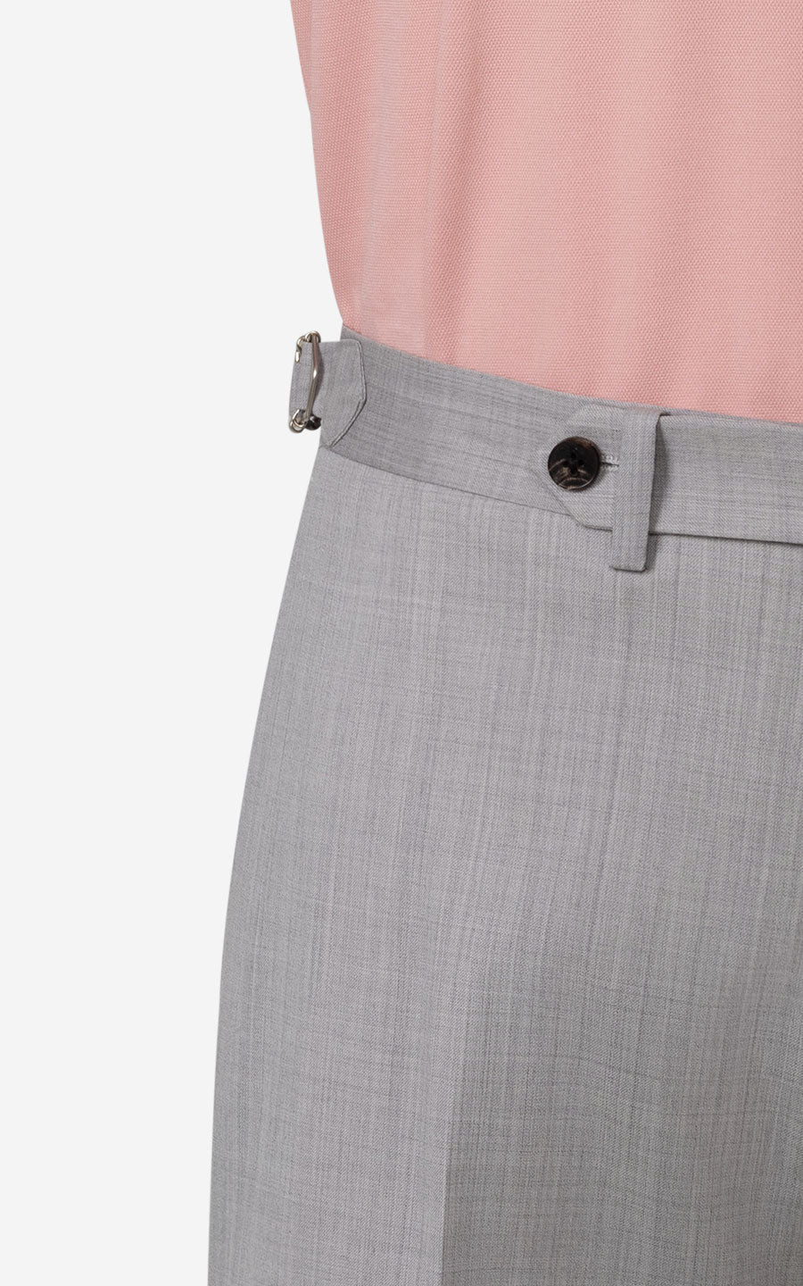 Men's twill shorts back view - custom tailored fit