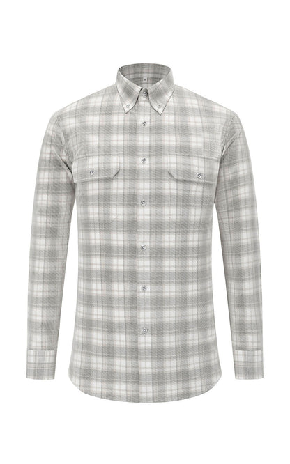 Light grey cotton button down shirt - business casual