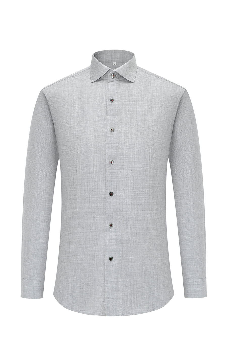 Mist gray wrinkle-free dress shirt - tailored men's WIAI