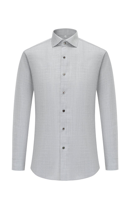 Mist gray wrinkle-free dress shirt - tailored men's WIAI