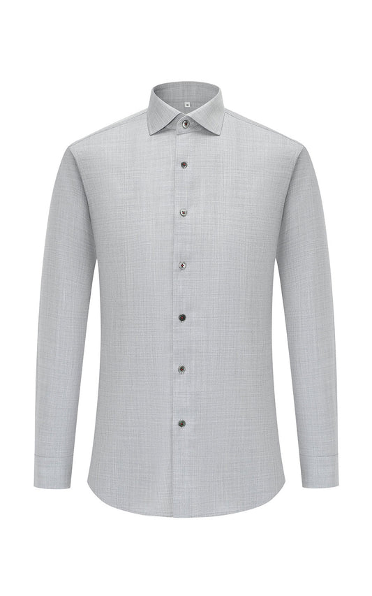 Mist gray wrinkle-free dress shirt - tailored men's WIAI