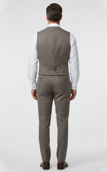 Wool Silk Linen Couture Vest Mens Business Formal Tailored