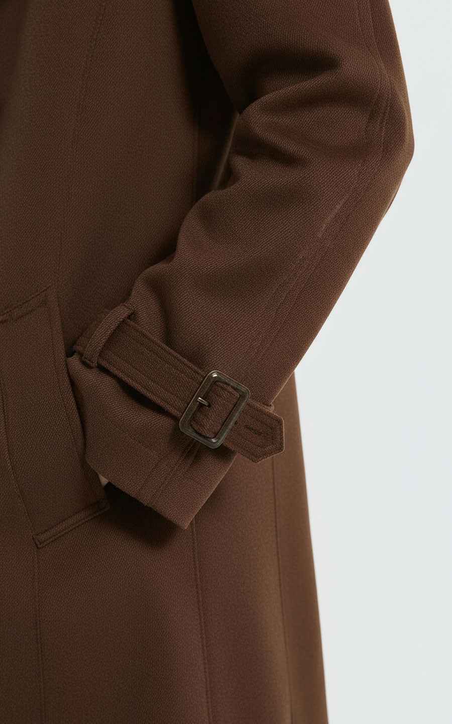 Brown Trench Coat - Classic Double-Breasted Style