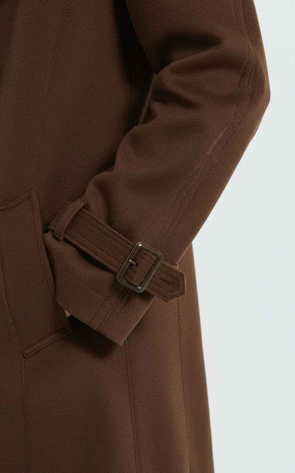 Brown Trench Coat - Classic Double-Breasted Style