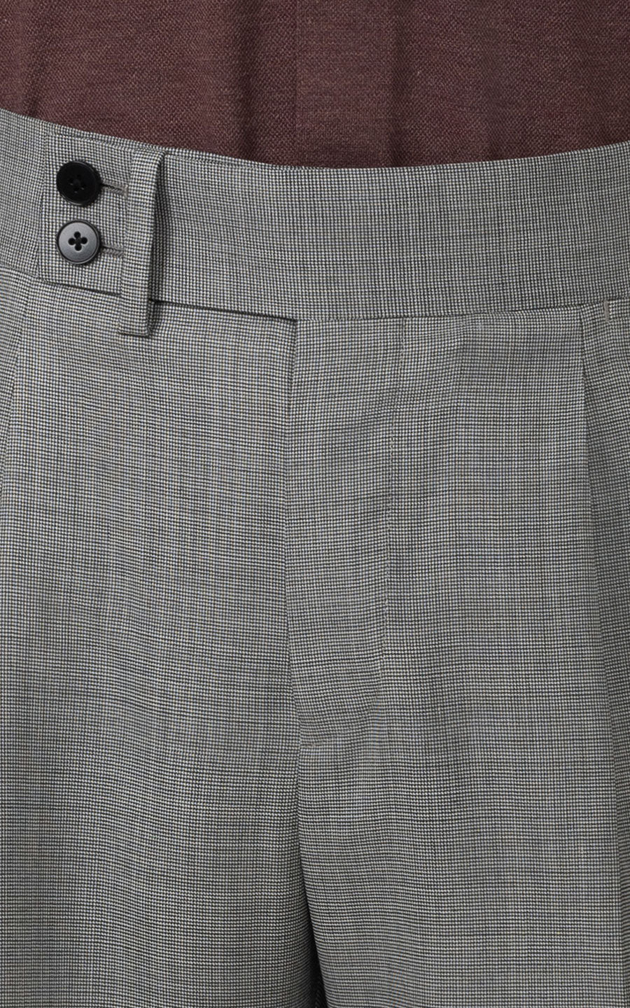 Grey Floral Suit Pants Side - Premium Tailored Trousers