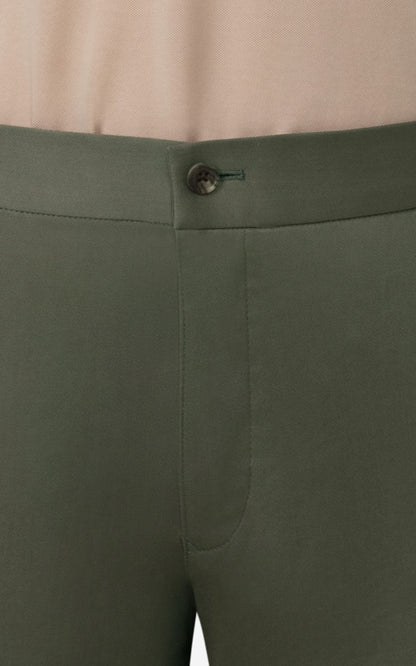 Custom Forest Green Pants Side - Tailored Suit Trousers