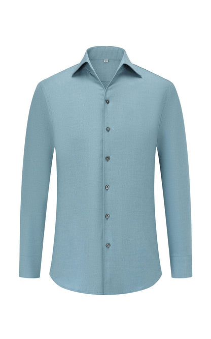 Premium celadon modal dress shirt - men's custom tailored