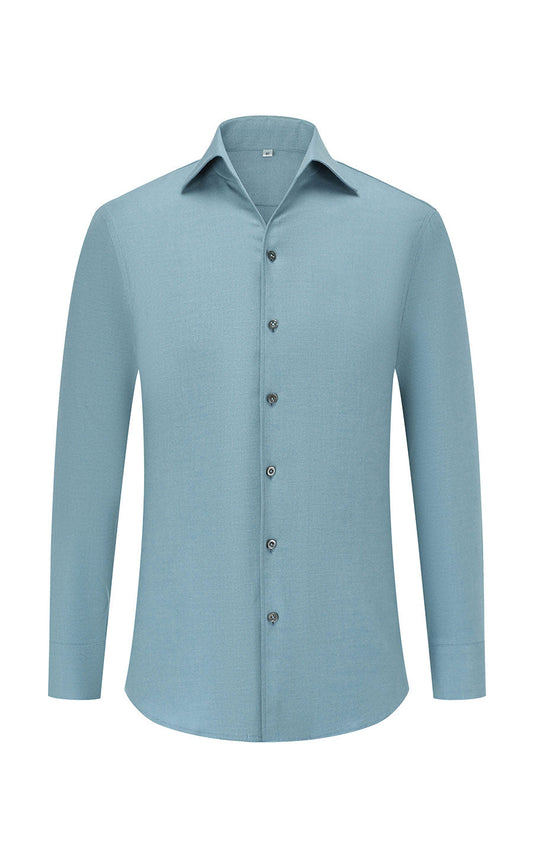 Premium celadon modal dress shirt - men's custom tailored