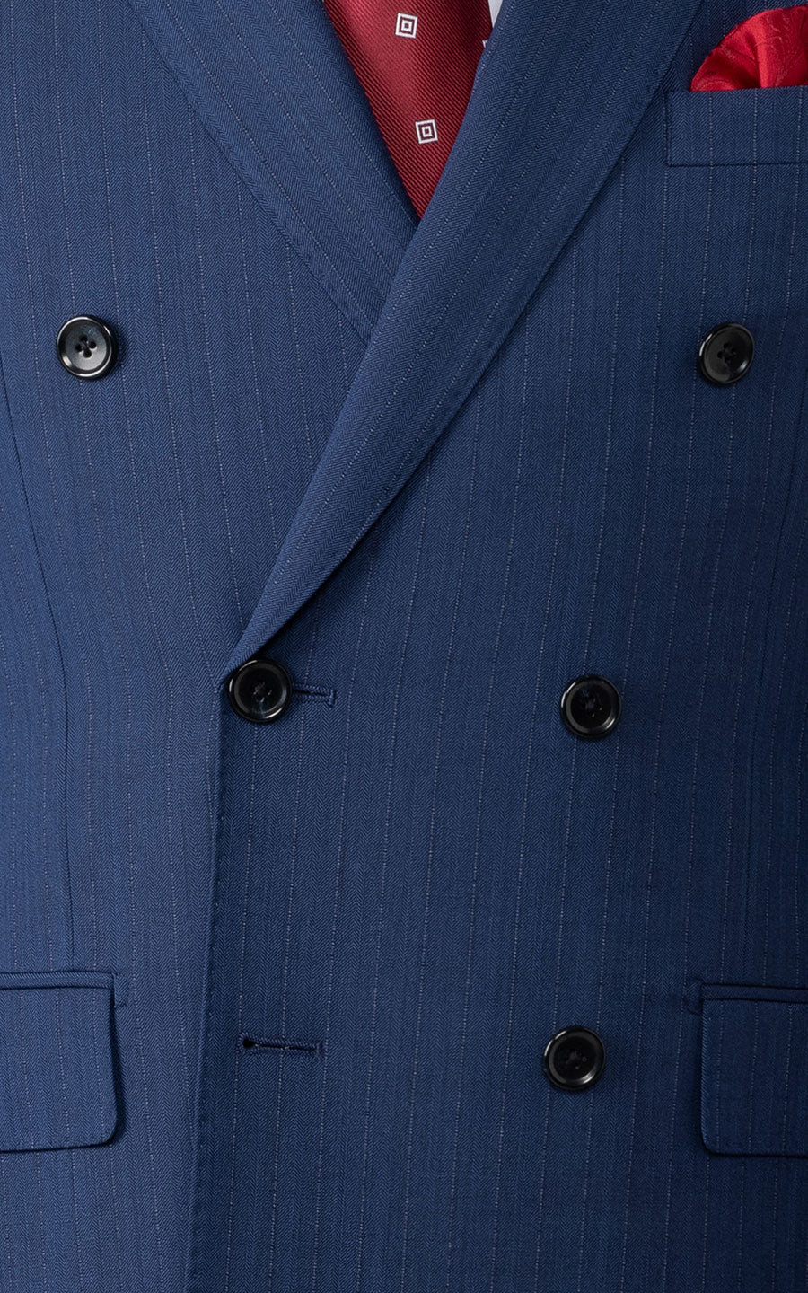 Navy herringbone suit fabric texture premium custom