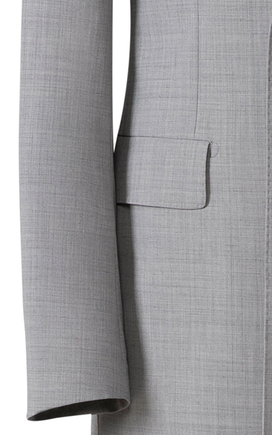 Men's custom grey stretch suit washable tailored fit