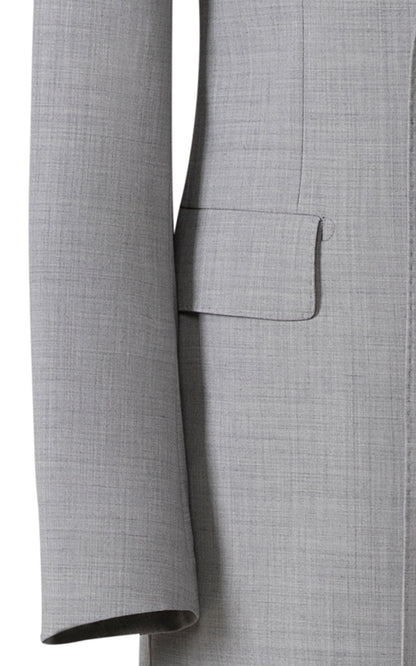 Men's custom grey stretch suit washable tailored fit