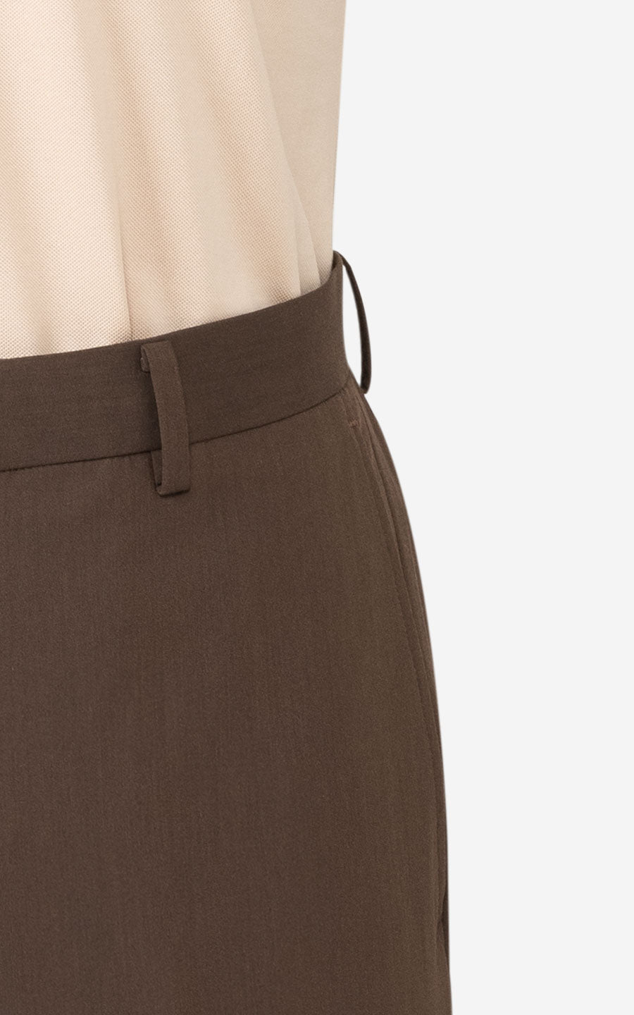 Premium Brown Anti-Wrinkle Fabric - Custom Suit Pants
