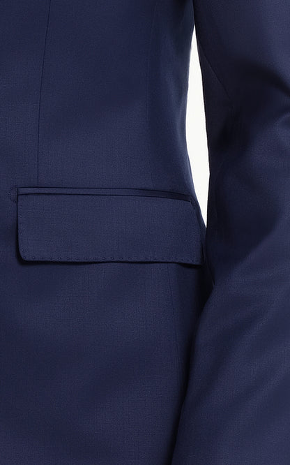 Blue Custom Suit Set Men Slim Fit Business Formal Wear