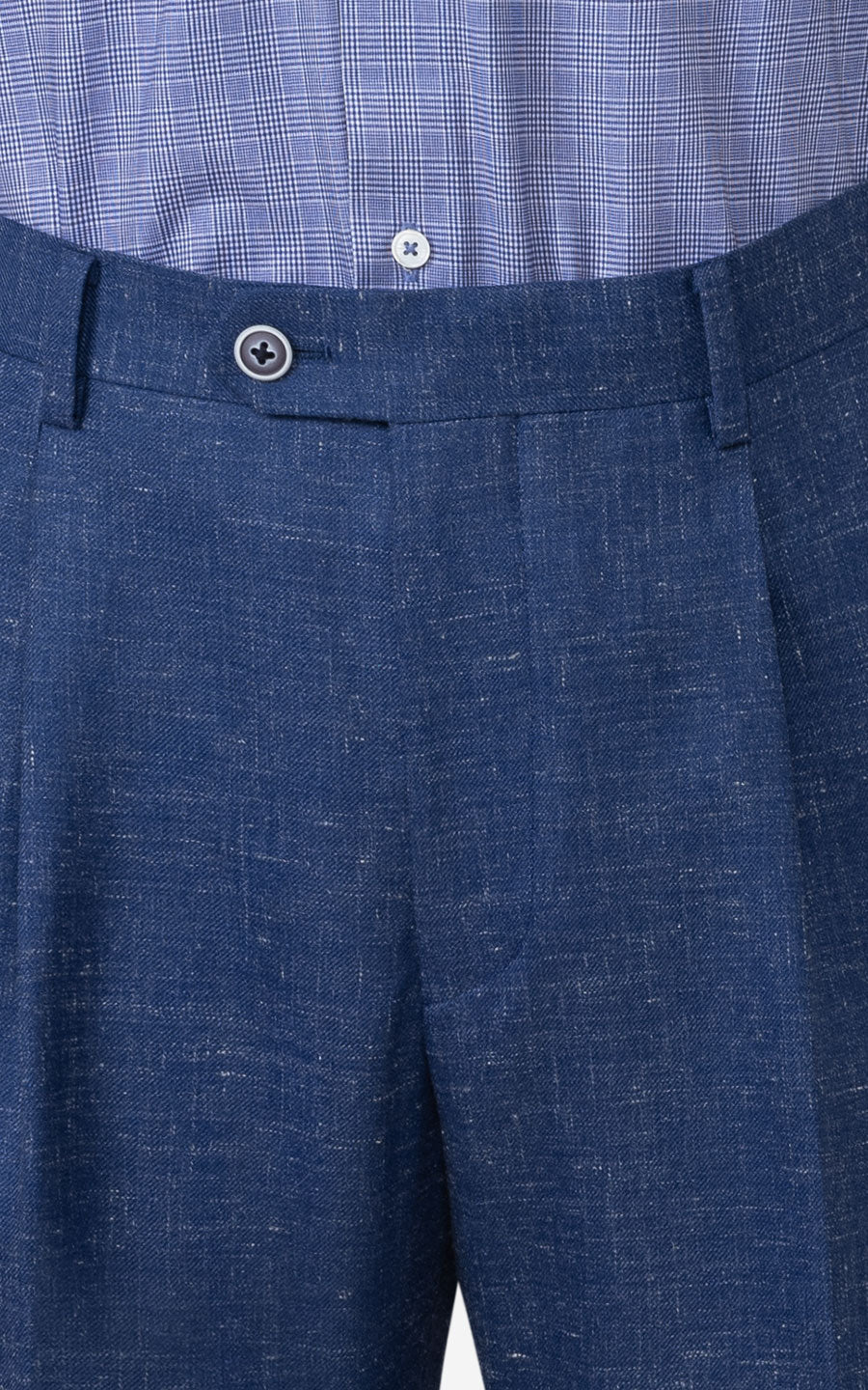 Custom Khaki Twill Pants Side - Tailored Fit Style