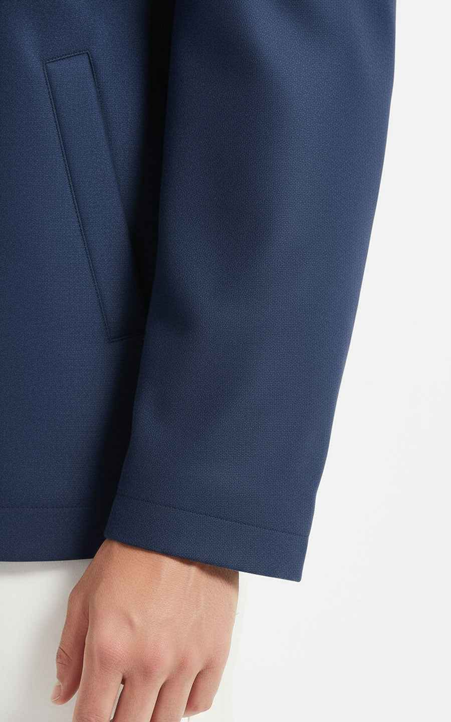 Men's Navy Blue Jacket - Classic Zip-Up Style