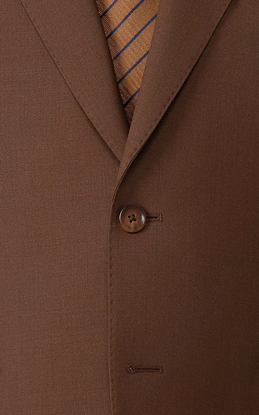 Brown Formal Suit Buttons - Half Canvas Construction