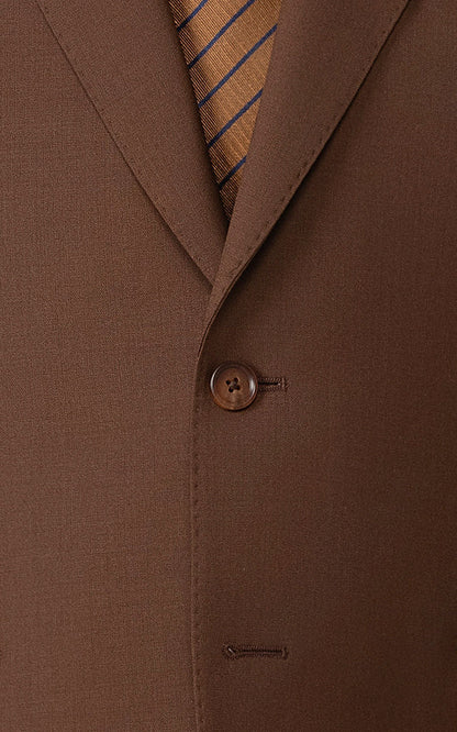 Brown Formal Suit Buttons - Half Canvas Construction