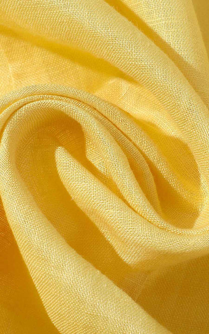 Rich Yellow Linen Long Sleeve Casual Shirt - Louisville
