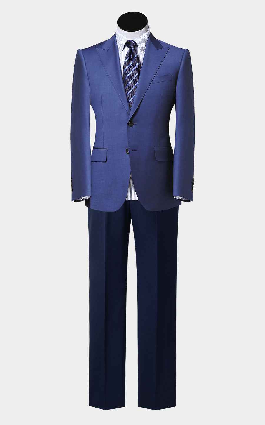 Custom suits Navy Blue Business Suit Set - Men's Tailored Fit