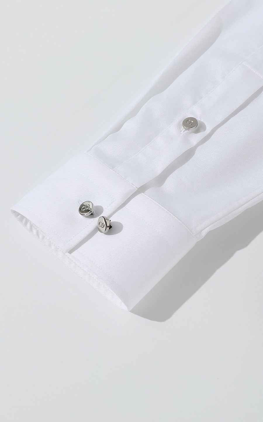 Men's Shirts White Shirt Custom Collar Embroidery - Premium