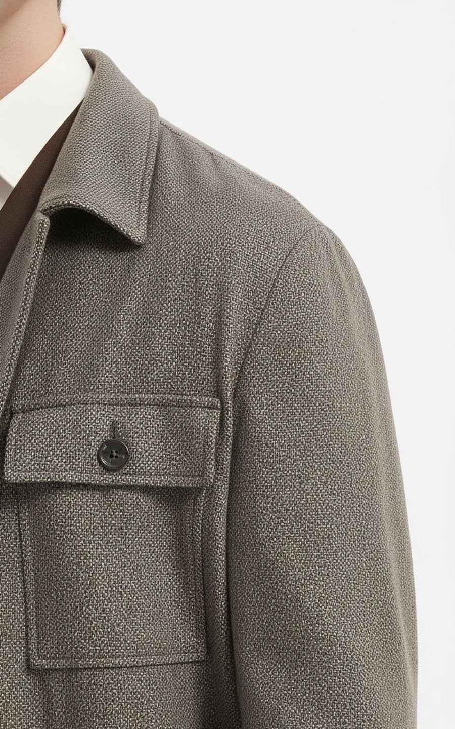 Gray Casual Suit - Premium Safari Jacket Set