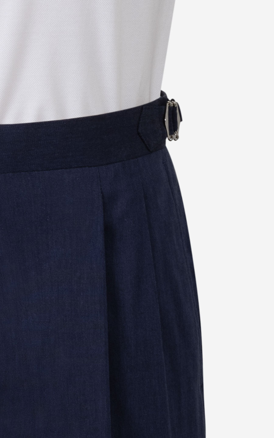 Premium Navy Blue Flannel - Custom Casual Pants Detail
