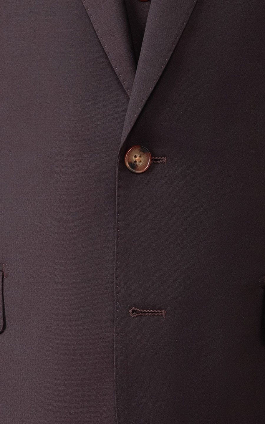 Burgundy twill fabric detail custom suit formal wear
