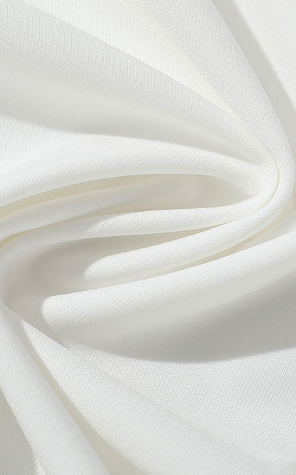 Pearl White Fabric Detail - WIAI Men's Dress Shirt