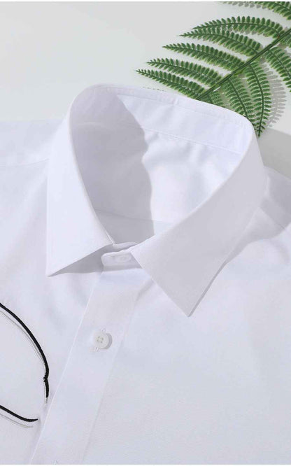 Horse Embroidered White Shirt - Custom Design Premium