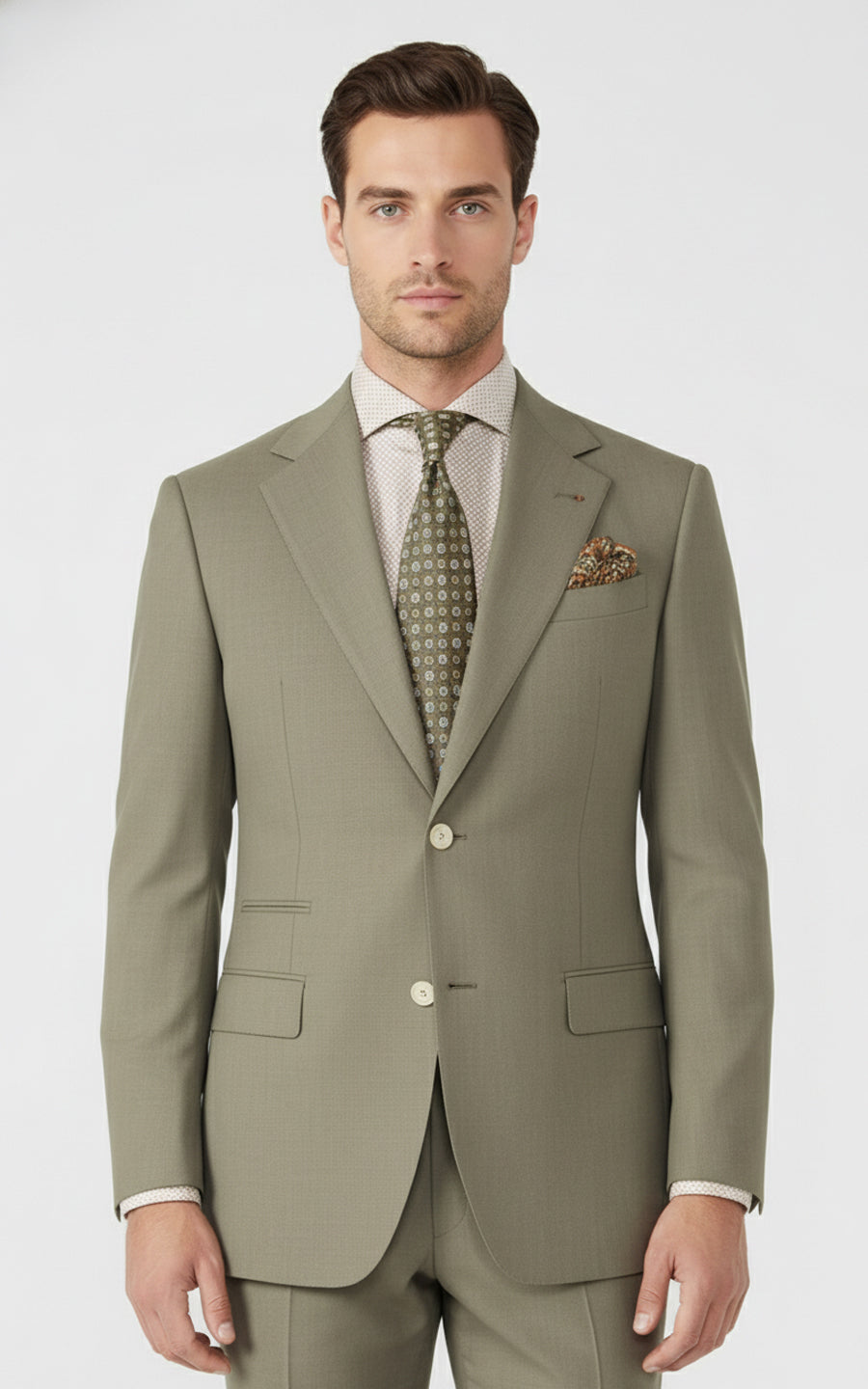 Customized green business event men's suits Set