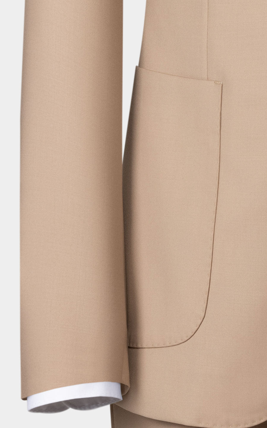 Premium Khaki Twill Fabric - Custom Business Suit
