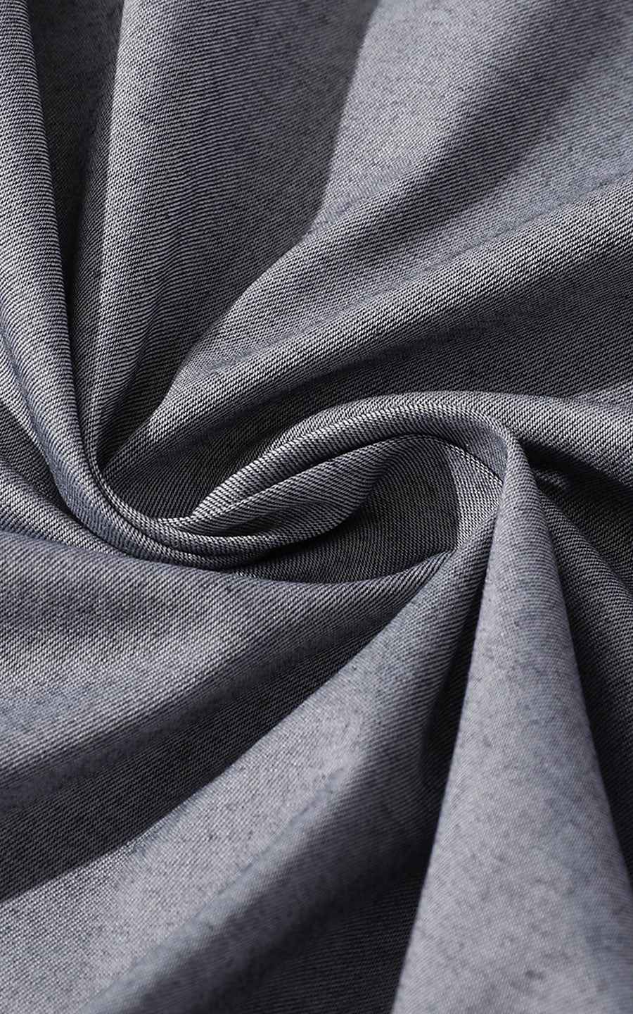 Custom Gray Textured Business Dress Shirt - Tailored Fit