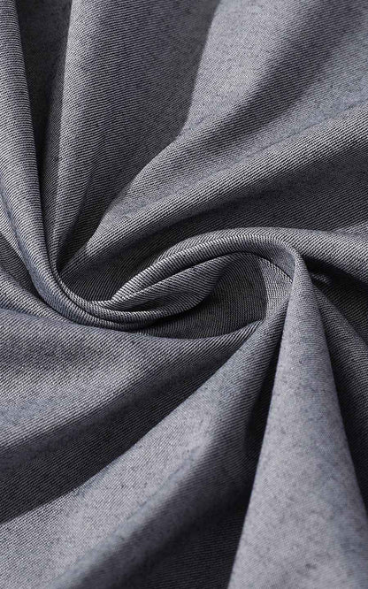 Custom Gray Textured Business Dress Shirt - Tailored Fit