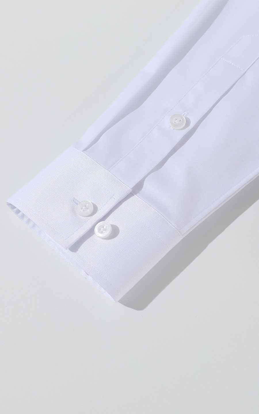 Spider Embroidered White Cotton Shirt - Custom Tailored