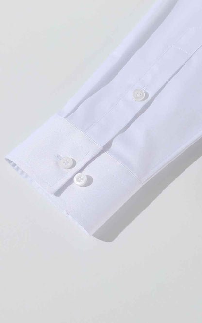 Spider Embroidered White Cotton Shirt - Custom Tailored