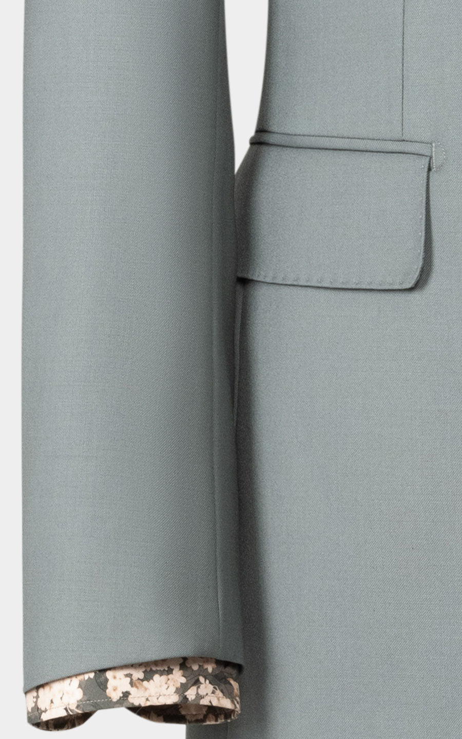 Light Green Twill Fabric - Premium Custom Suit Material
