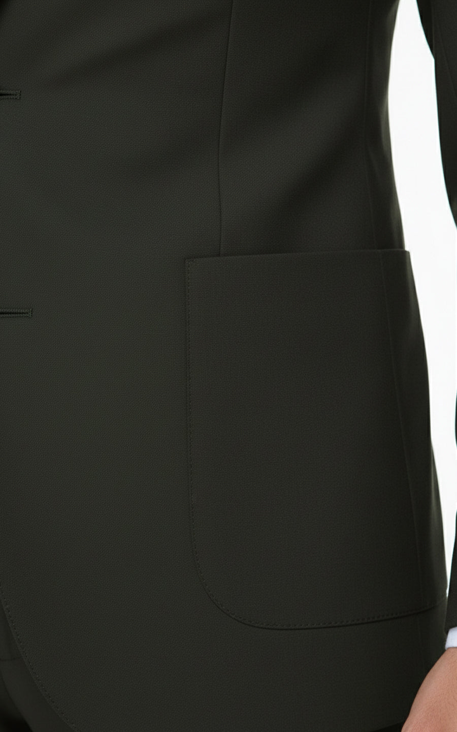 Custom Dark Green Suit Men Business Tailored Two Piece