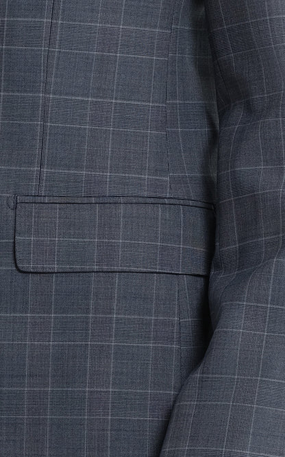 Fog Blue Custom Tailored Mens Suit Set Business Two Piece