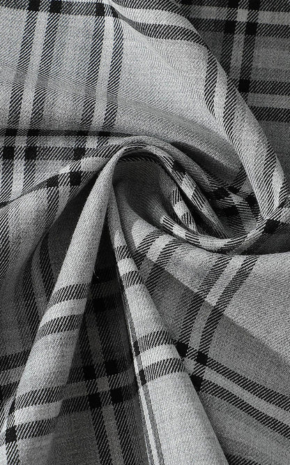 Flannel Check Fabric - Polyester Rayon Blend Shirt