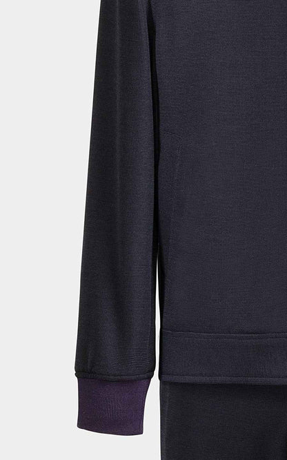 Premium Navy Bomber Jacket Men's Classic Zip-Up