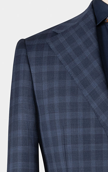 Premium Plaid Suit Fabric - 275GSM All Season Weight