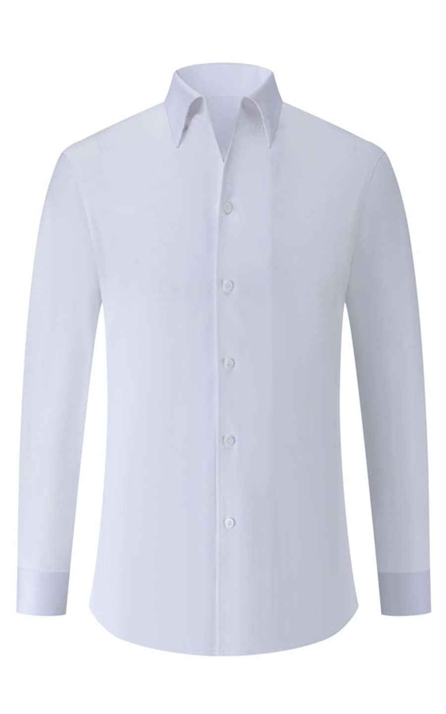 WIAI Custom Pearlescent White Dress Shirt - Tailored Fit