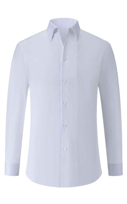 WIAI Custom Pearlescent White Dress Shirt - Tailored Fit