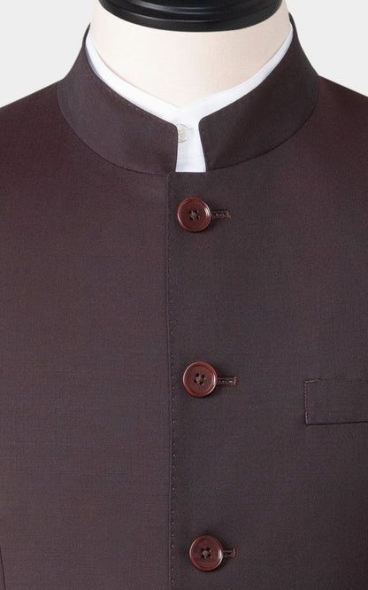 Chinese formal dress wine red custom suit tailored