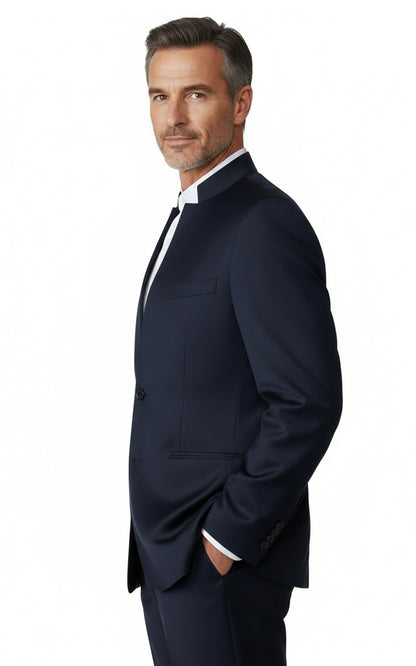 Oriental Blue Custom Suit Men Tailored Blazer Dress Jacket