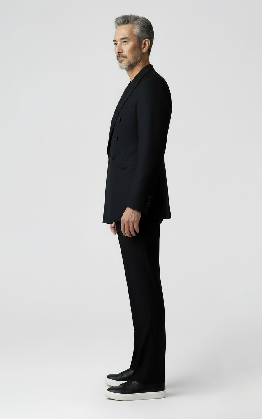 Double Breasted Navy Custom Suit Men Wedding Business Set