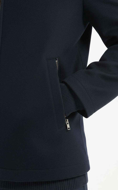 Men's Zip Jacket Navy Blue Classic Style