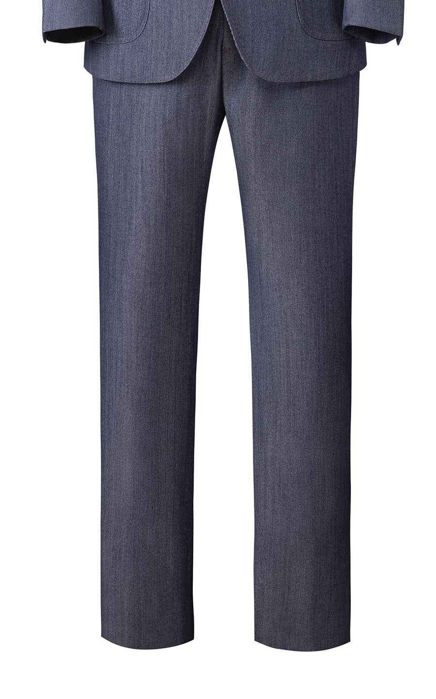 Men's Online Suit custom Gray-Blue Wool Business Suit Set
