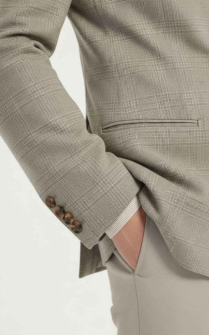 Custom Suits: Double-Breasted Plaid Blazer