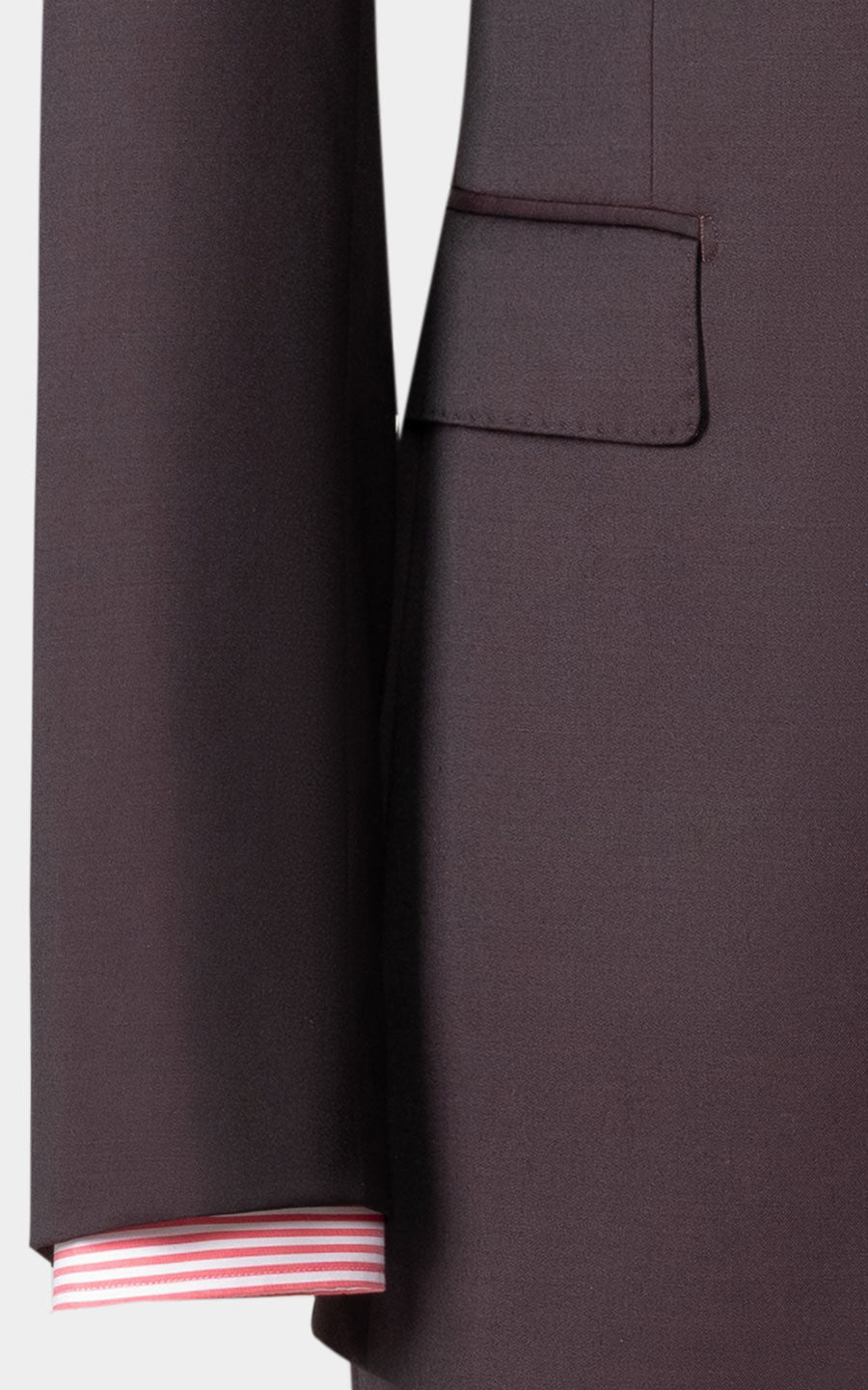 Burgundy twill custom suit tailored formal menswear
